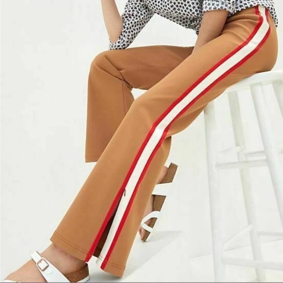 Anthropologie Maeve Brown Martine Ponte Track Pants - Medium - Picture 1 of 8